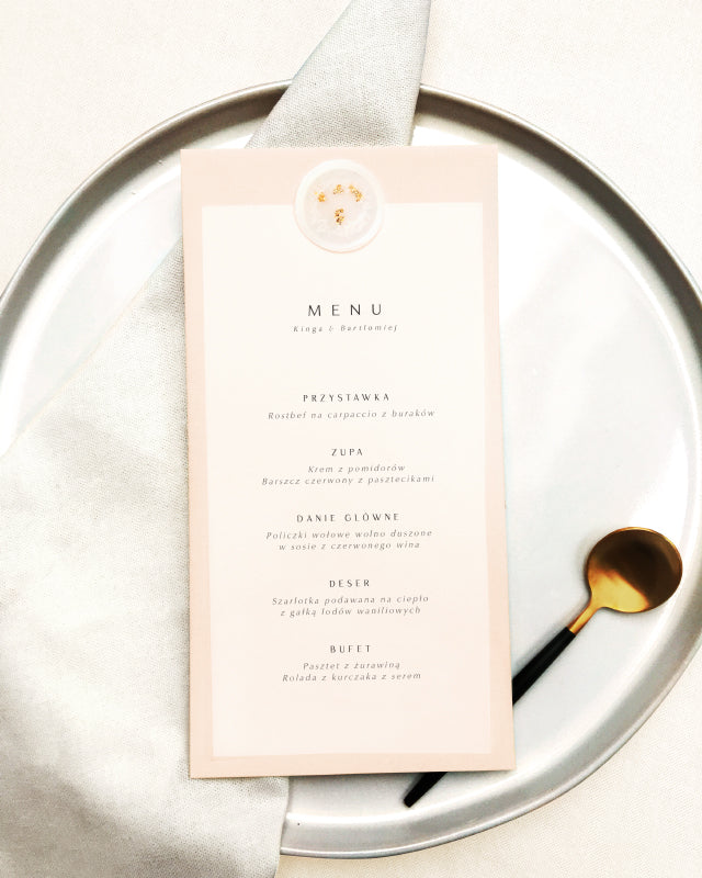 <font size="4">MENU nude z kalką i lakiem</font>
