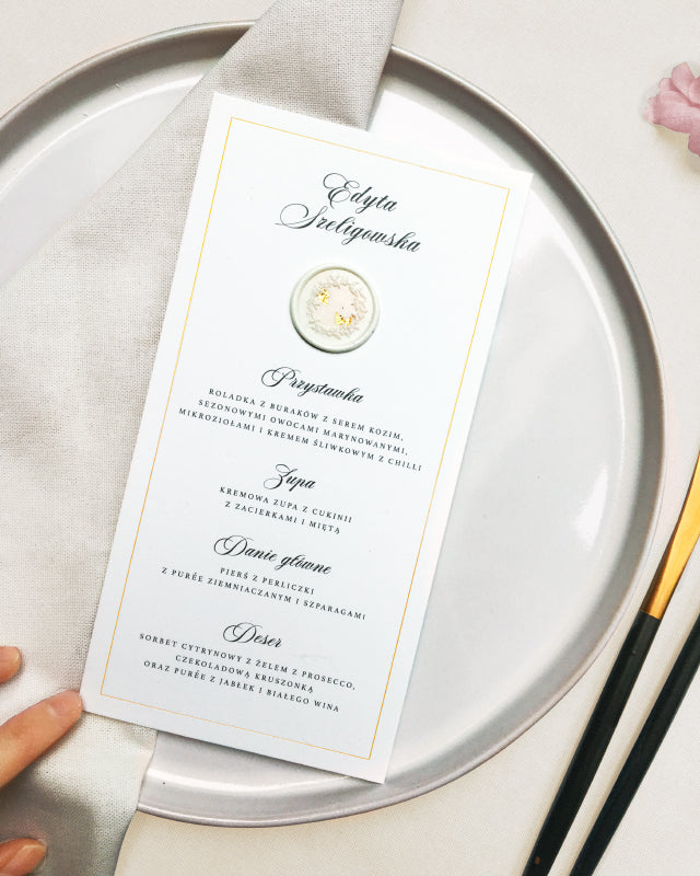 <font size="4">MENU złocone z winietką</font>