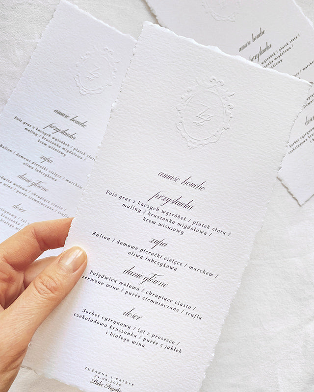 <font size="4">MENU tłoczone </font>