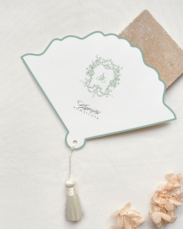 <font size="4">MENU lub winietka · wachlarz z herbem</font>