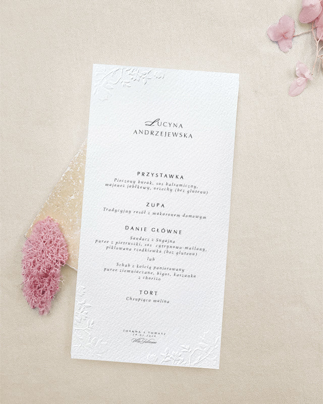 <font size="4">MENU tłoczone </font>